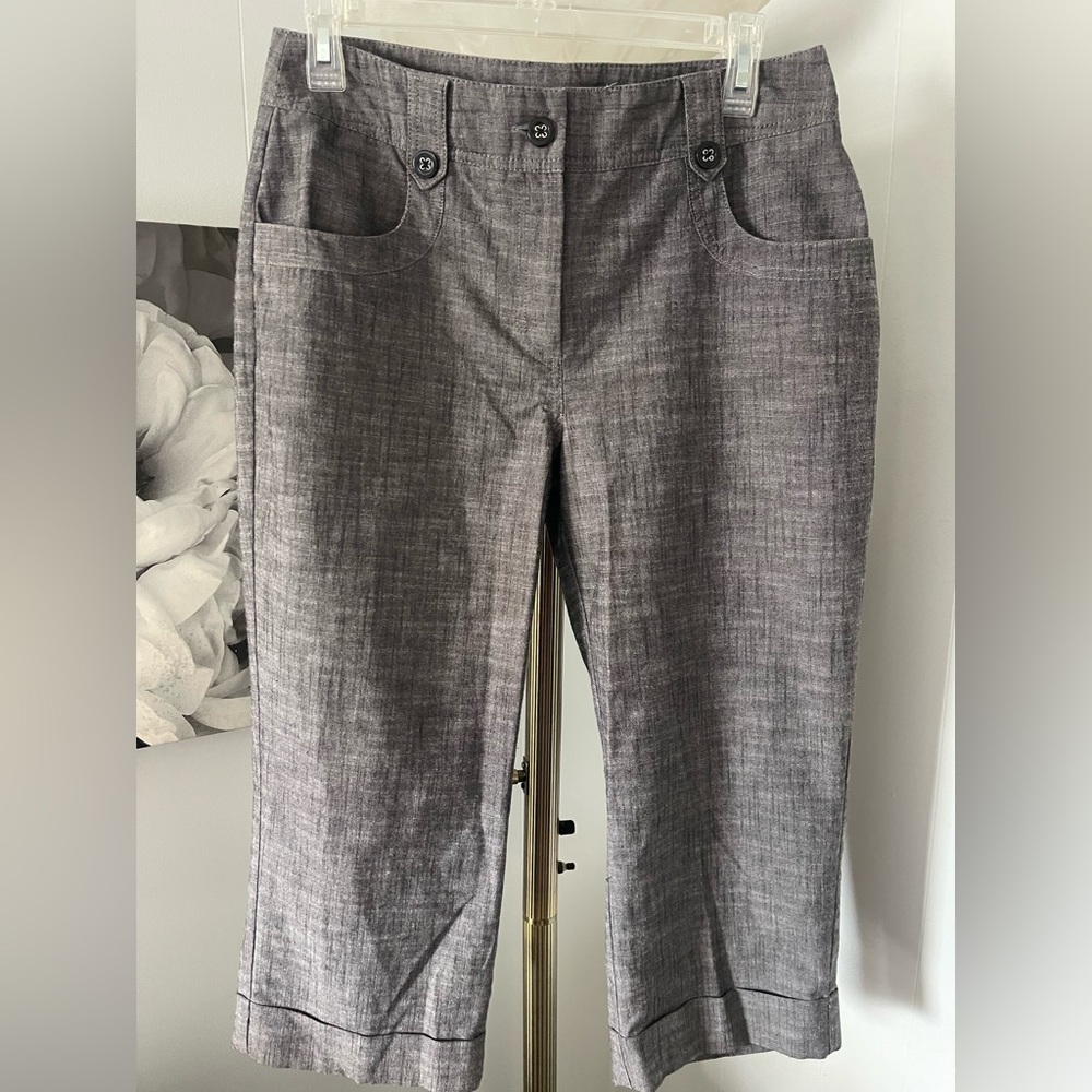 Harve’ Bernard Women's Gray Cropped Pants Vintage Brand Size 8
